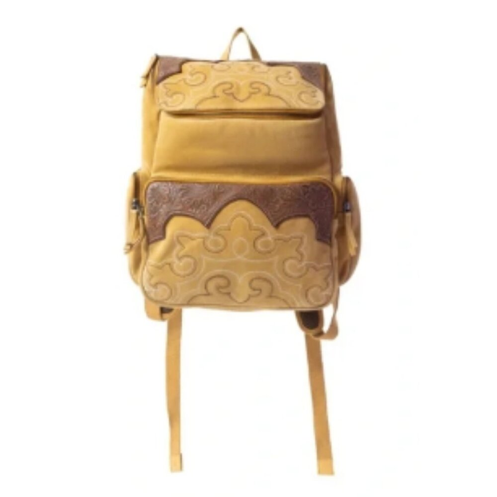 Myra Bag Trail Backpack In Yellow / Brown🆕📦🏃💨🚚